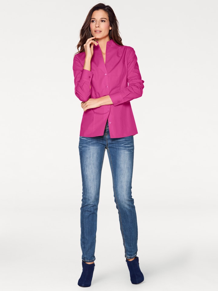 Блузка-рубашка ягодного цвета Heine
Блузка-рубашка ягодного цвета Heine