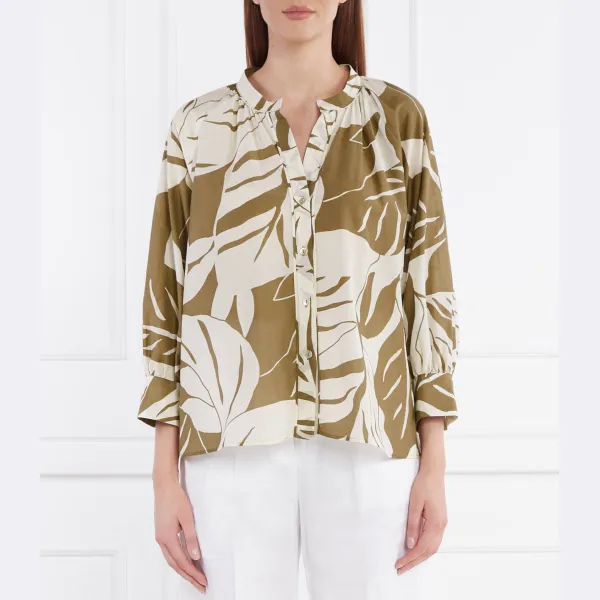 Рубашка стандартного кроя в стиле «Белфаст» с добавлением шелка Marella, хаки
Рубашка стандартного кроя в стиле «Белфаст» с добавлением шелка Marella, хаки