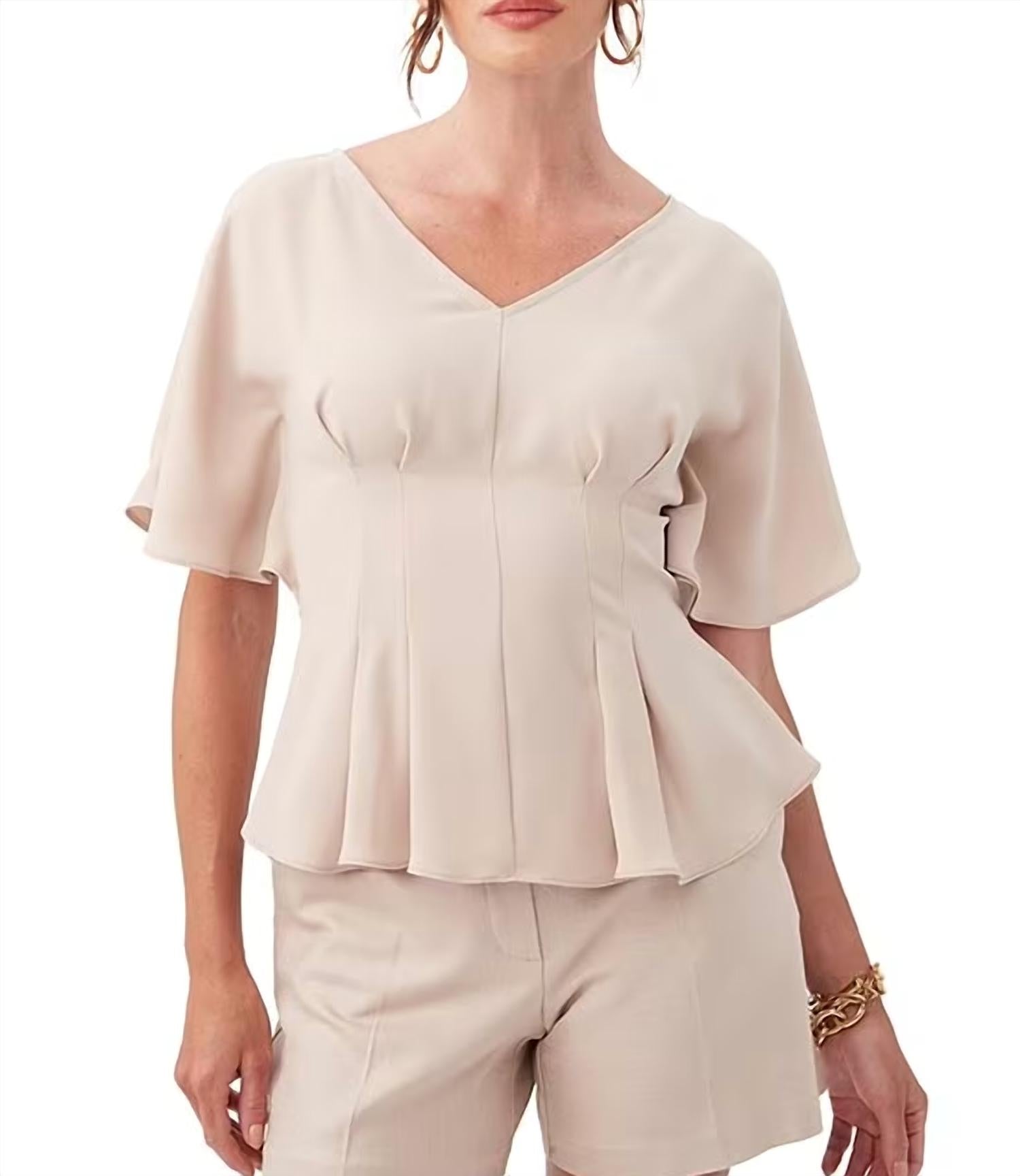 Топ Mylah в безупречном бежевом цвете Trina Turk
Топ Mylah в безупречном бежевом цвете Trina Turk