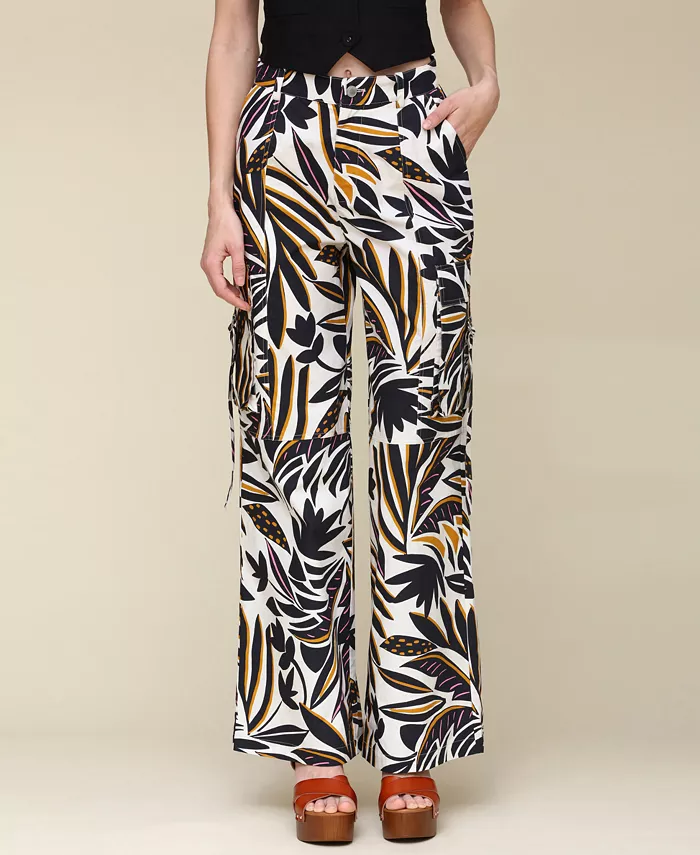 Женские печатные карго-брюки из смесового льна Avec Les Filles, мультиколор
Женские печатные карго-брюки из смесового льна Avec Les Filles, мультиколор