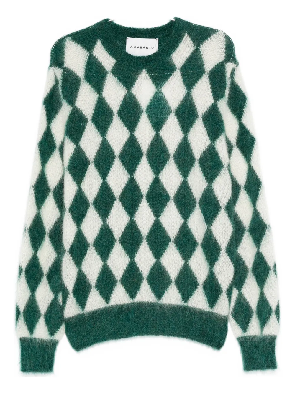 Свитер из мохера с ромбовидным узором Amaranto, зеленый
Свитер из мохера с ромбовидным узором Amaranto, зеленый