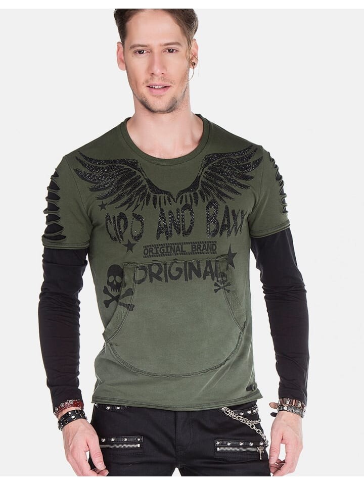 Толстовка Cipo & Baxx Sweatshirts, хаки
Толстовка Cipo & Baxx Sweatshirts, хаки