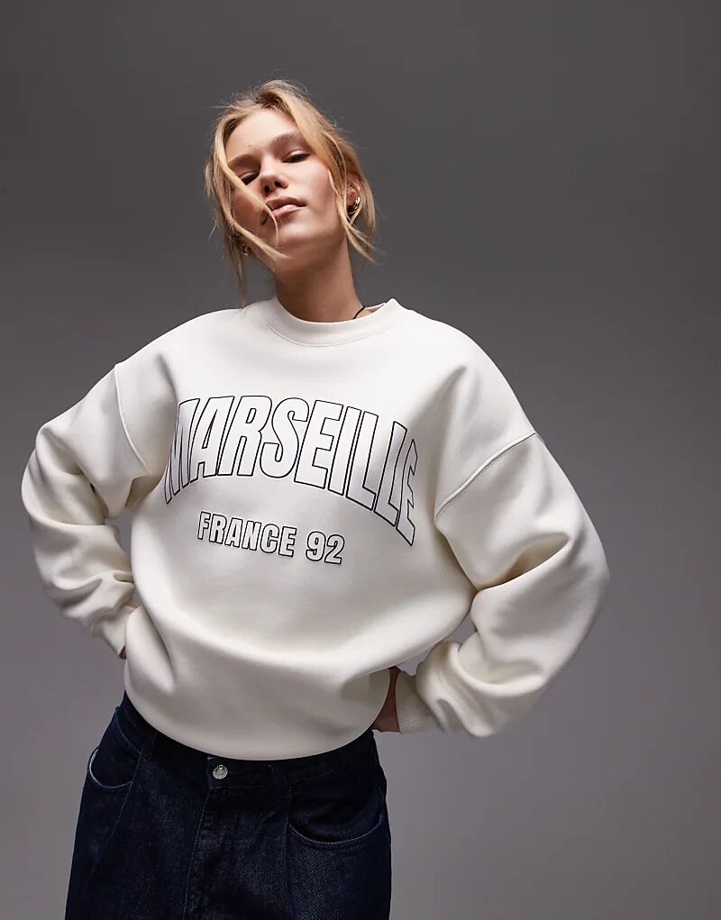 Толстовка Marseille oversize с принтом Topshop цвета экрю
Толстовка Marseille oversize с принтом Topshop цвета экрю