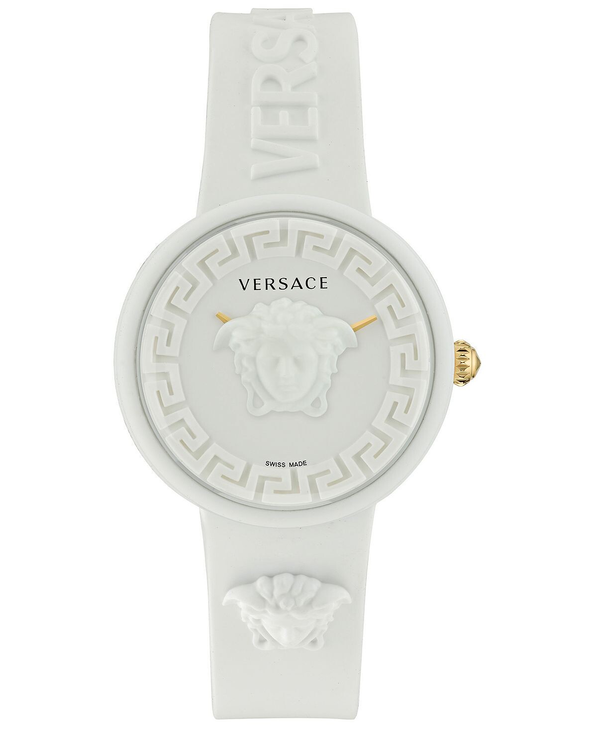 Женские швейцарские часы Medusa Pop с белым силиконовым ремешком, 39 мм Versace, белый
Женские швейцарские часы Medusa Pop с белым силиконовым ремешком, 39 мм Versace, белый