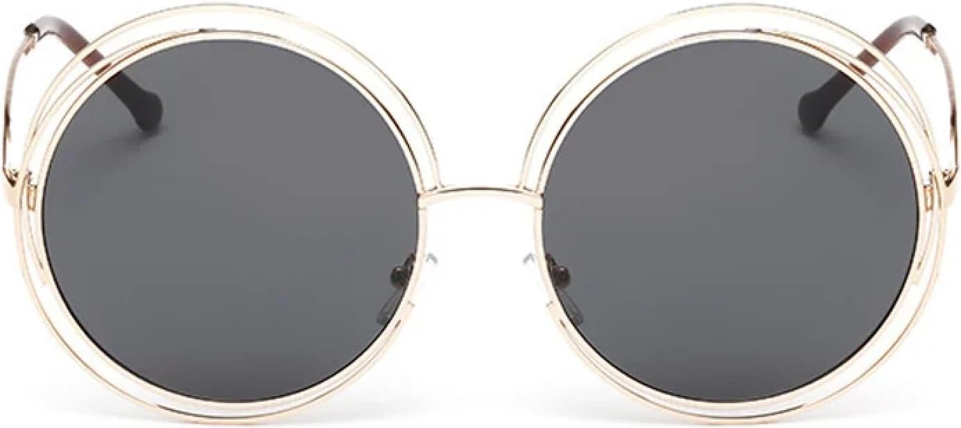 Солнцезащитные очки с защитой от УФ-излучения UV400 | Женские круглые металлические очки в крупной оправе | Для женщин и мужчин, для занятий спортом на открытом воздухе и вождения DSVIGF, Gold-black
Солнцезащитные очки с защитой от УФ-излучения UV400 | Женские круглые металлические очки в крупной оправе | Для женщин и мужчин, для занятий спортом на открытом воздухе и вождения DSVIGF, Gold-black