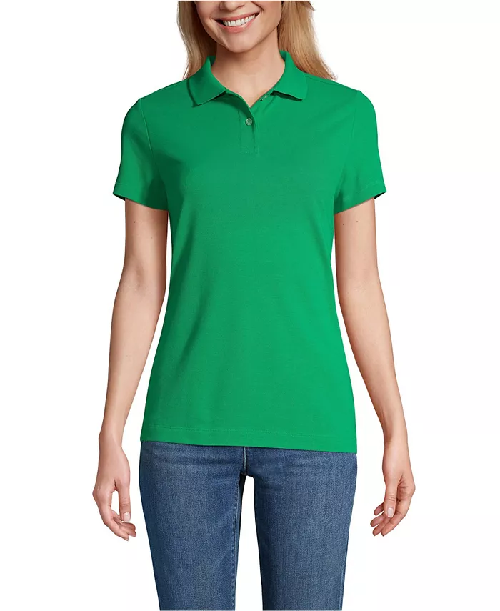 Женская базовая поло с коротким рукавом из сетчатой ткани Lands' End, зеленый
Женская базовая поло с коротким рукавом из сетчатой ткани Lands' End, зеленый