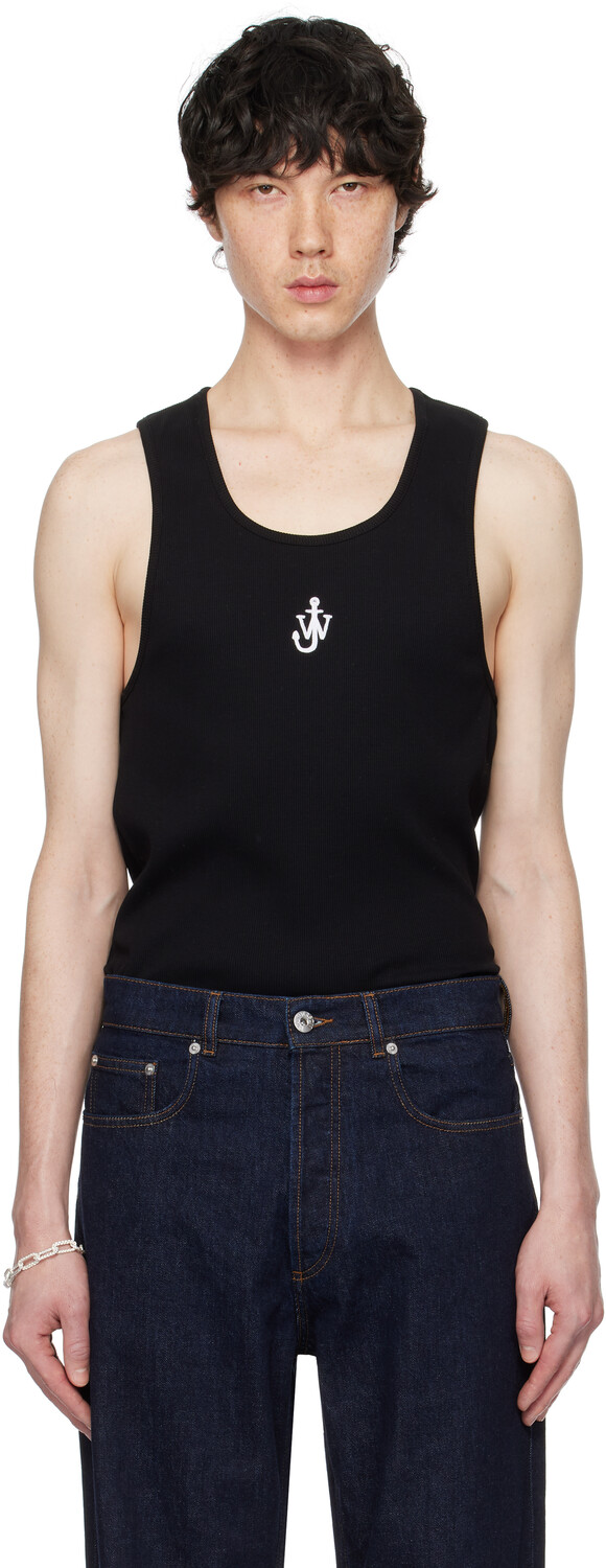 Майка с вышитым логотипом якоря JW Anderson, черный
Майка с вышитым логотипом якоря JW Anderson, черный