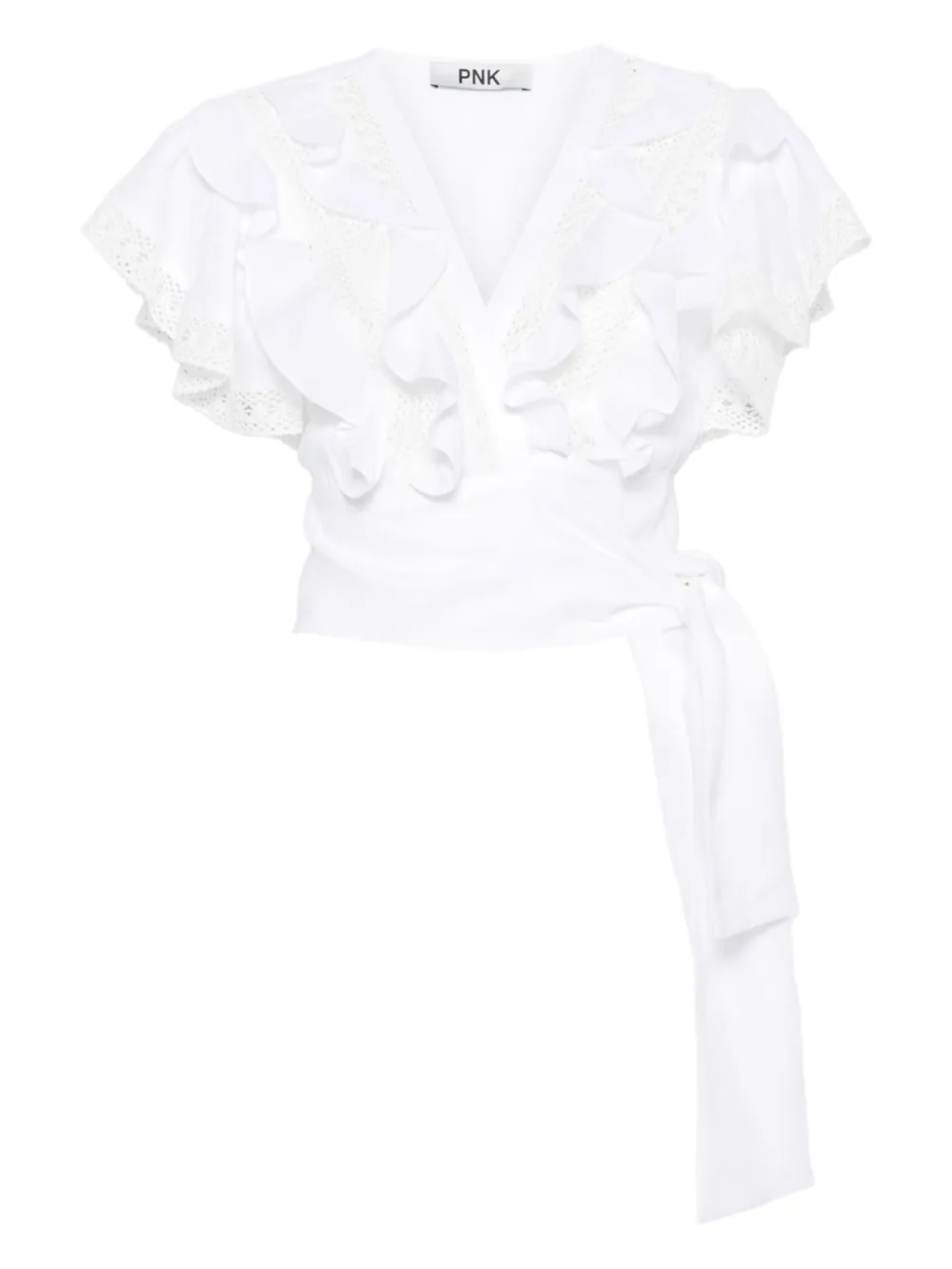 Льняная блузка с кружевной отделкой PNK, белый
Льняная блузка с кружевной отделкой PNK, белый