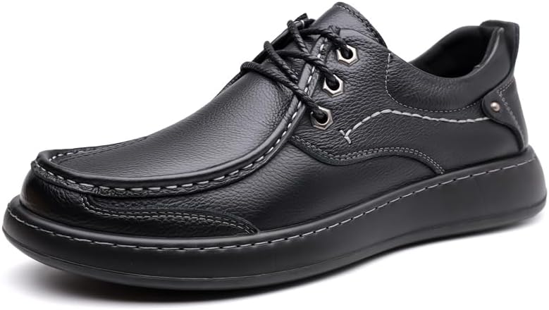 Мужские осенние черные кожаные туфли - дышащие кроссовки с толстой подошвой, стильные, повседневные и спортивные, и легкие Sfxlucart
Мужские осенние черные кожаные туфли - дышащие кроссовки с толстой подошвой, стильные, повседневные и спортивные, и легкие Sfxlucart