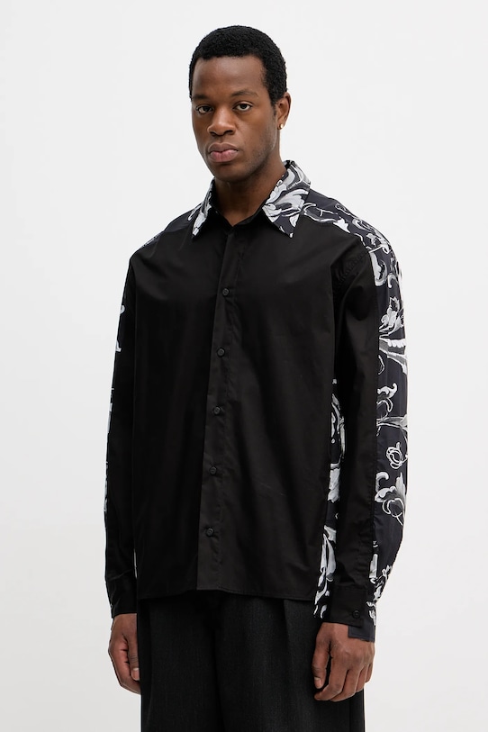 Хлопковая рубашка Versace Jeans Couture, черный
Хлопковая рубашка Versace Jeans Couture, черный
