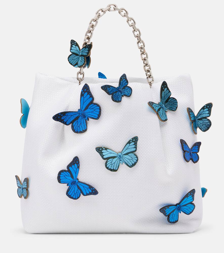 Сумка-тоут Papillon Mini из рафии с аппликацией Aquazzura, White/Multi
Сумка-тоут Papillon Mini из рафии с аппликацией Aquazzura, White/Multi