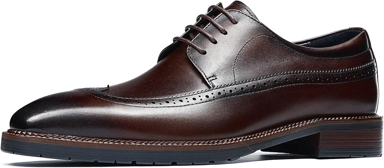 Мужские классические туфли Дерби с отделкой Вингтип, деловые, современные, офисные, стиль смарт-кэжуал, гладкая кожа, подкладка из свиной кожи, резиновая подошва, формальные свадебные туфли 25875 Windhana, Coffee
Мужские классические туфли Дерби с отделкой Вингтип, деловые, современные, офисные, стиль смарт-кэжуал, гладкая кожа, подкладка из свиной кожи, резиновая подошва, формальные свадебные туфли 25875 Windhana, Coffee