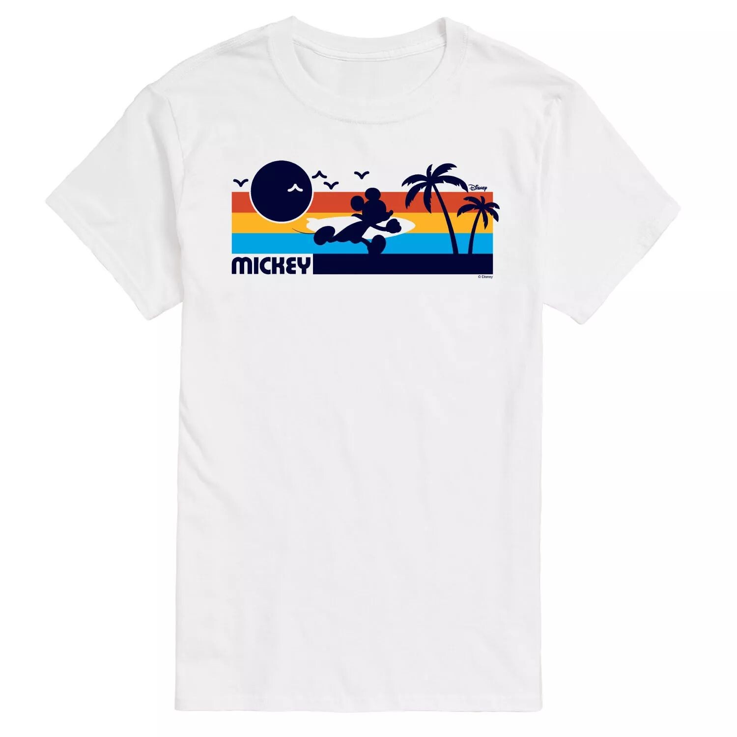 Мужская футболка Disney's Mickey Mouse с рисунком заката Licensed Character 
Мужская футболка Disney's Mickey Mouse с рисунком заката Licensed Character