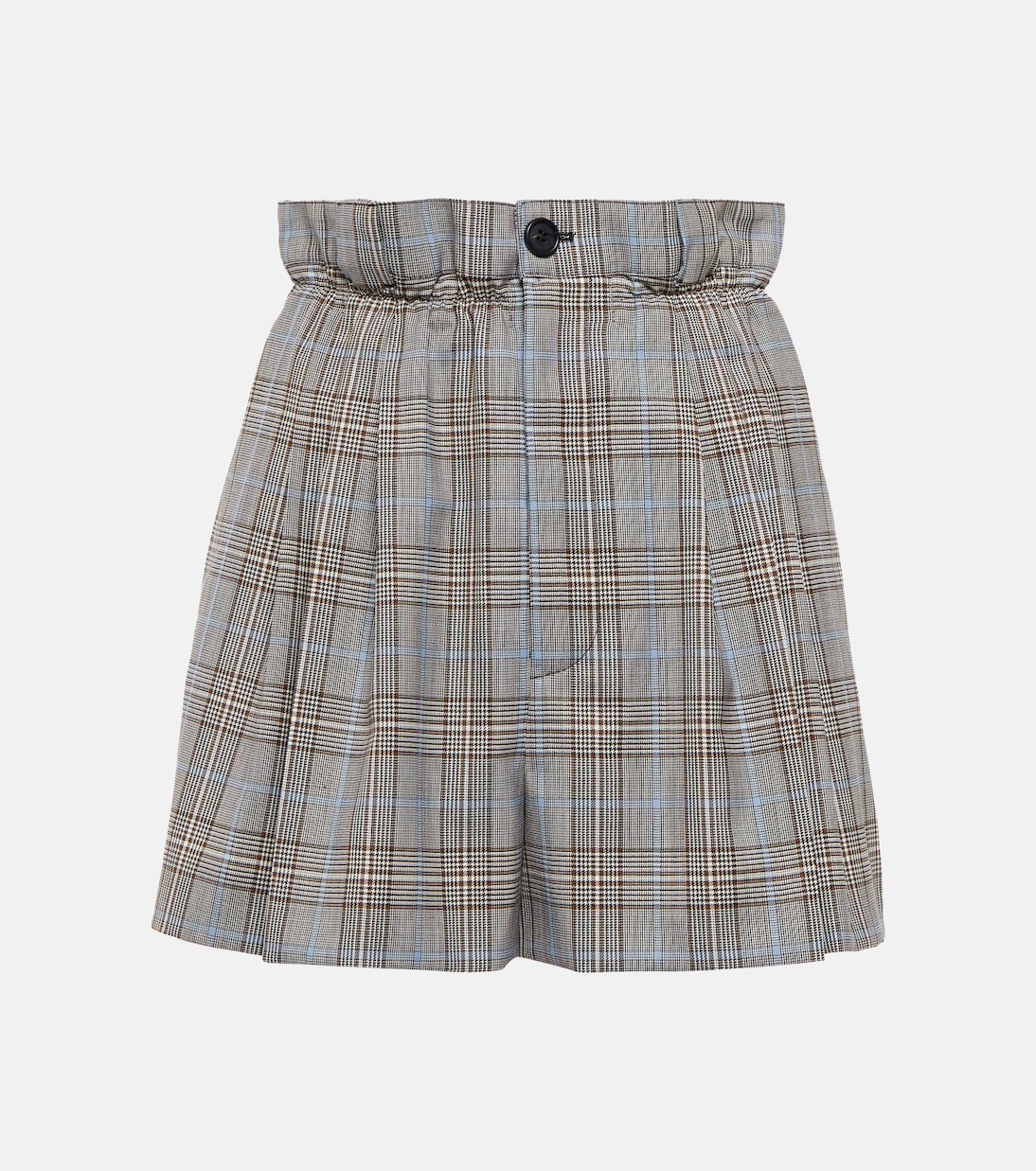 Шорты из натуральной шерсти с эффектом бумажного пакета Miu Miu, Grigio
Шорты из натуральной шерсти с эффектом бумажного пакета Miu Miu, Grigio