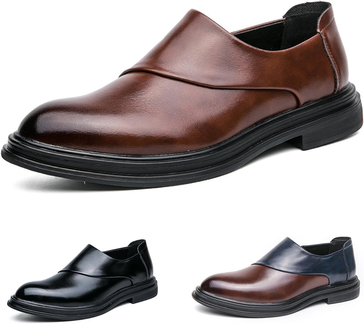 Мужские кожаные слипоны с отделением для монет и боковой молнией, классические туфли для вождения, деловые офисные туфли, ежедневная дышащая, противоскользящая повседневная обувь Nekgnl, коричневый
Мужские кожаные слипоны с отделением для монет и боковой молнией, классические туфли для вождения, деловые офисные туфли, ежедневная дышащая, противоскользящая повседневная обувь Nekgnl, коричневый