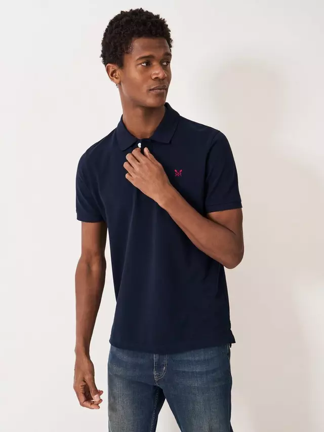 Поло Crew Clothing Classic Pique Cotton, цвет dark blue 
Поло Crew Clothing Classic Pique Cotton, цвет dark blue