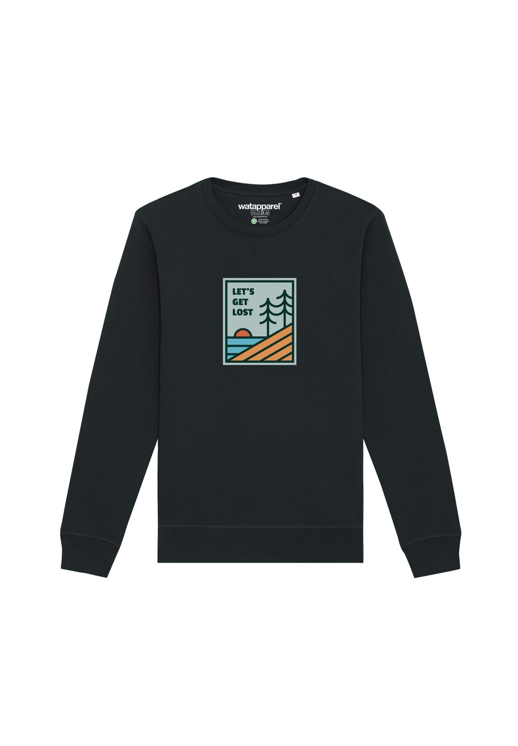 Толстовка LET'S GET LOST watapparel, черный
Толстовка LET'S GET LOST watapparel, черный