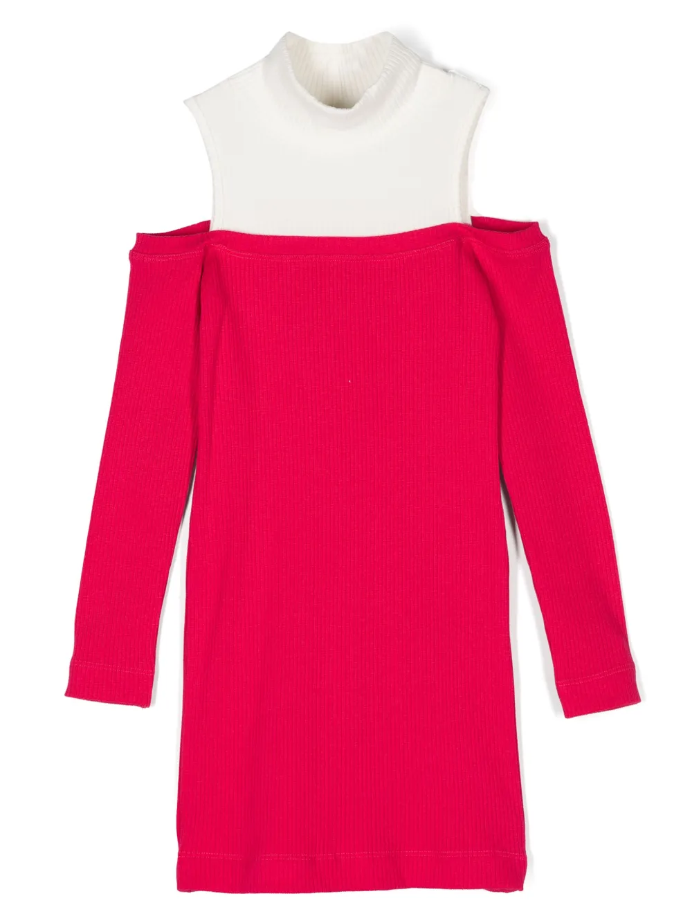 Платье в стиле колор-блок Monnalisa, розовый 
Платье в стиле колор-блок Monnalisa, розовый