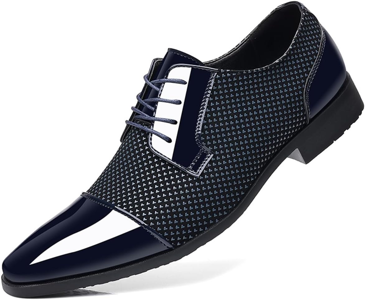 Мужские современные туфли с классическим носком из лакированной кожи, смокинговые, формальные, деловые, на шнуровке, оксфорды для свадьбы или выпускного Rougono, синий
Мужские современные туфли с классическим носком из лакированной кожи, смокинговые, формальные, деловые, на шнуровке, оксфорды для свадьбы или выпускного Rougono, синий