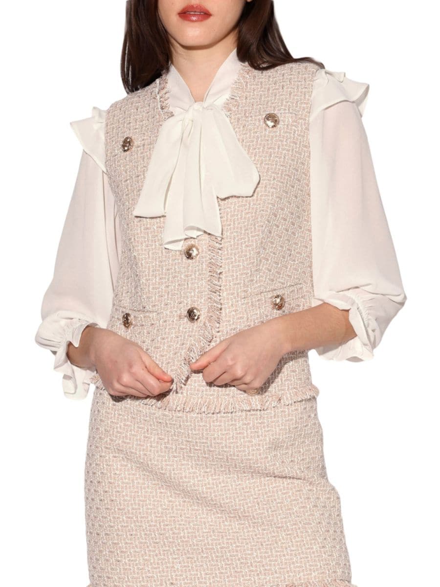 Жилет из твида Дана с бахромой Walter Baker, цвет Baja Tweed, Серебристый, Жилет из твида Дана с бахромой Walter Baker, цвет Baja Tweed
Жилет из твида Дана с бахромой Walter Baker, цвет Baja Tweed, Серебристый, Жилет из твида Дана с бахромой Walter Baker, цвет Baja Tweed