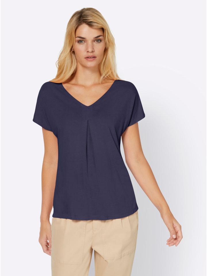 Рубашка с короткими рукавами темно-синего цвета Heine
Рубашка с короткими рукавами темно-синего цвета Heine