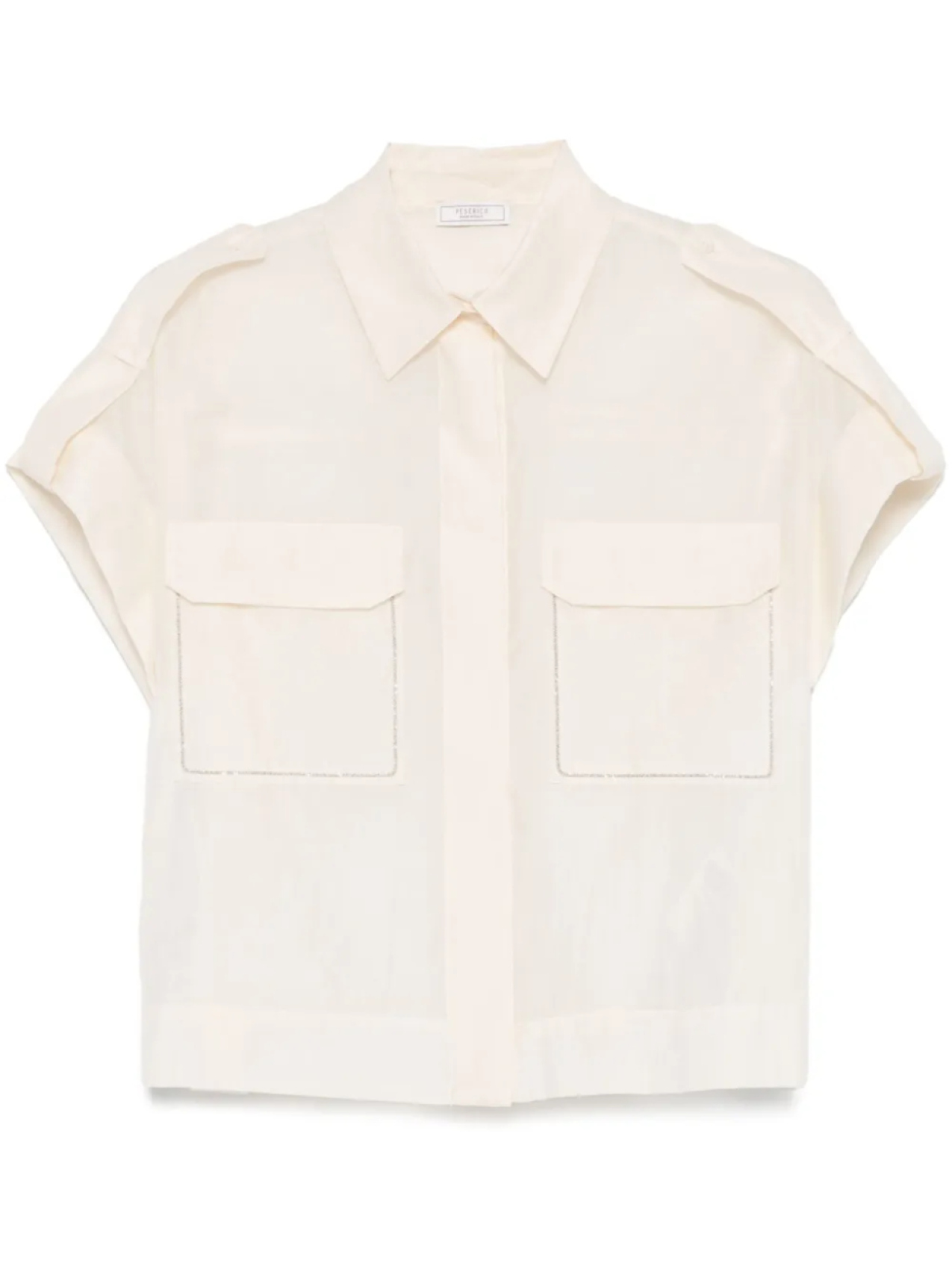 Peserico рубашка с цепочкой, нейтральный
Peserico рубашка с цепочкой, нейтральный