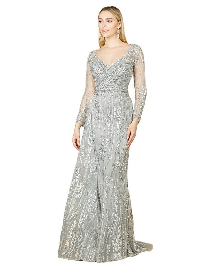 Женское асимметричное платье с юбкой и длинными рукавами Lara, серебро
Женское асимметричное платье с юбкой и длинными рукавами Lara, серебро