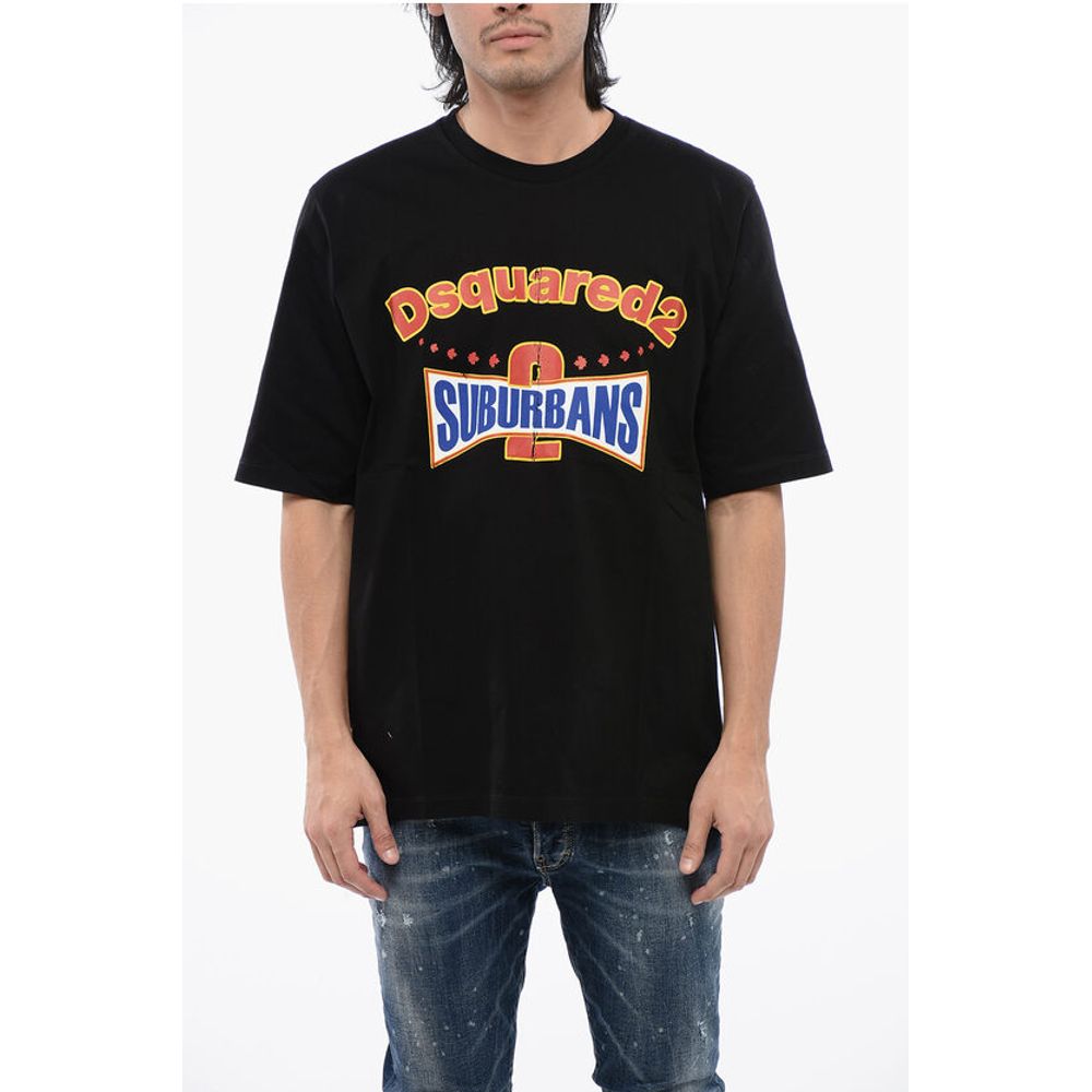 Футболка с круглым вырезом D2 SUBURBAN Skater Fit из хлопка Dsquared2, Black
Футболка с круглым вырезом D2 SUBURBAN Skater Fit из хлопка Dsquared2, Black