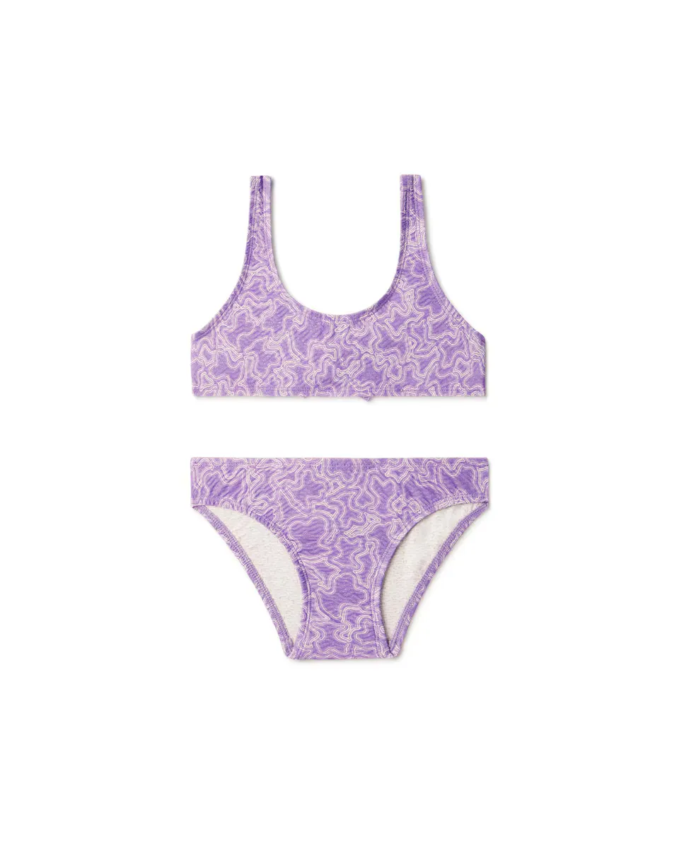 Бикини для девочек в стиле топ с принтом Kaos Tous, сиреневый
Бикини для девочек в стиле топ с принтом Kaos Tous, сиреневый