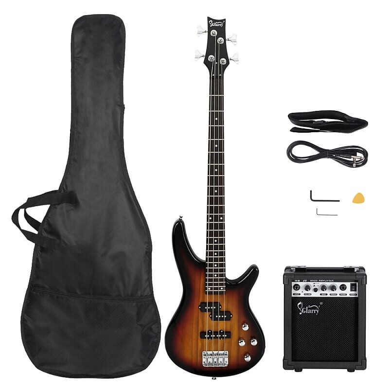 Басс гитара Glarry GIB Sunset 4 String Bass Guitar Full Size SS pickups w/20W Amplifier
Басс гитара Glarry GIB Sunset 4 String Bass Guitar Full Size SS pickups w/20W Amplifier