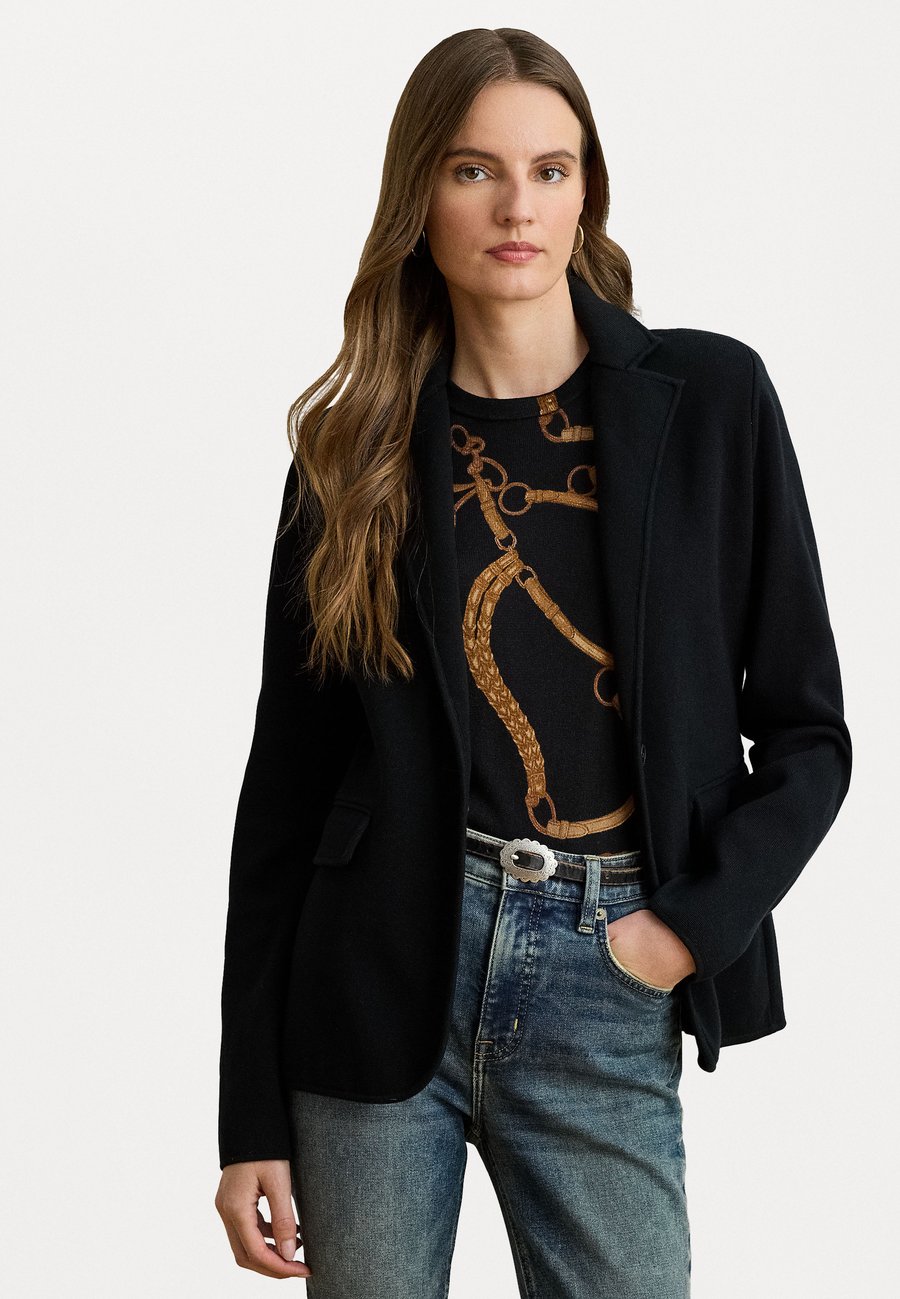 Кардиган Lauren Ralph Lauren COTTON-BLEND SWEATER BLAZER, Black
Кардиган Lauren Ralph Lauren COTTON-BLEND SWEATER BLAZER, Black