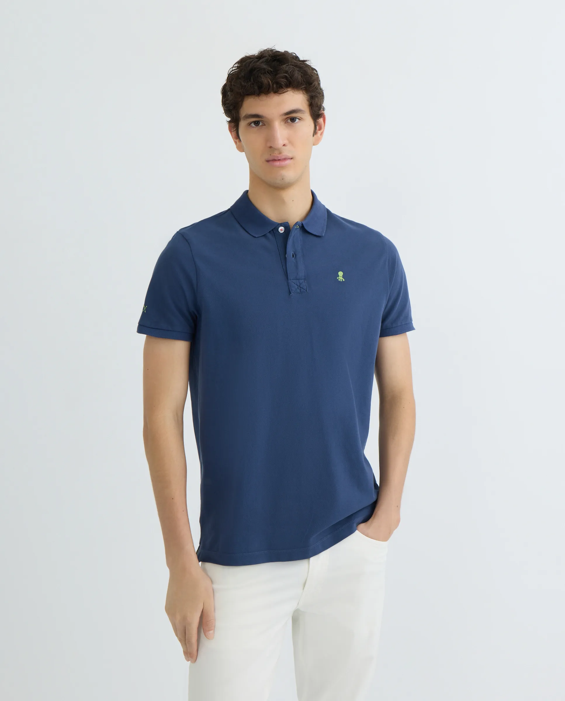 Мужская футболка-поло с коротким рукавом El Pulpo, темно-синий
Мужская футболка-поло с коротким рукавом El Pulpo, темно-синий