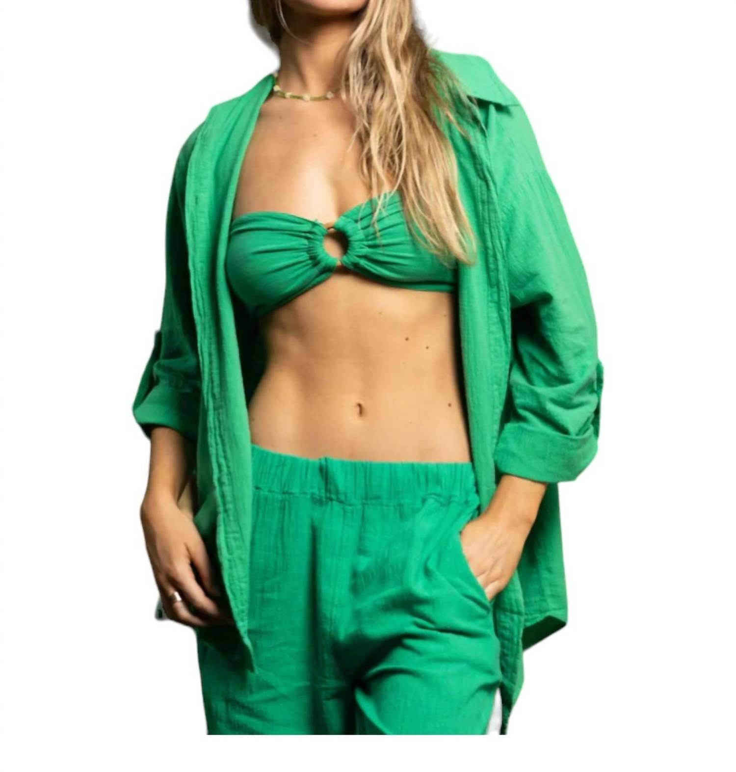 Рубашка свободного покроя Boyfriend Beach Shirt изумрудного цвета Blanco BY NATURE, цвет emerald
Рубашка свободного покроя Boyfriend Beach Shirt изумрудного цвета Blanco BY NATURE, цвет emerald