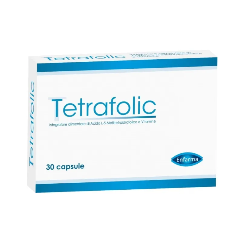 Тетрафолик 30 капсул без глютена Enfarma
Тетрафолик 30 капсул без глютена Enfarma