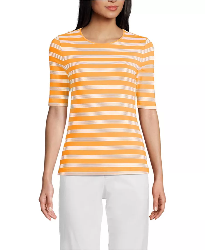 Женская легкая футболка с коротким рукавом и круглым вырезом Skimming Elbow Sleeve Crew Neck Lands' End, оранжевый
Женская легкая футболка с коротким рукавом и круглым вырезом Skimming Elbow Sleeve Crew Neck Lands' End, оранжевый