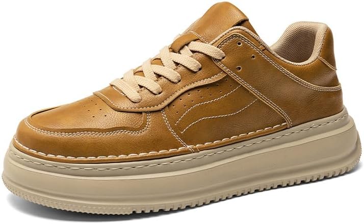 Мужские кожаные кроссовки на шнуровке, удобная обувь для ходьбы, с амортизирующей подошвой, утягивающие кроссовки для мужчин, повседневные скейт-кроссовки Trcloltc, желтый
Мужские кожаные кроссовки на шнуровке, удобная обувь для ходьбы, с амортизирующей подошвой, утягивающие кроссовки для мужчин, повседневные скейт-кроссовки Trcloltc, желтый