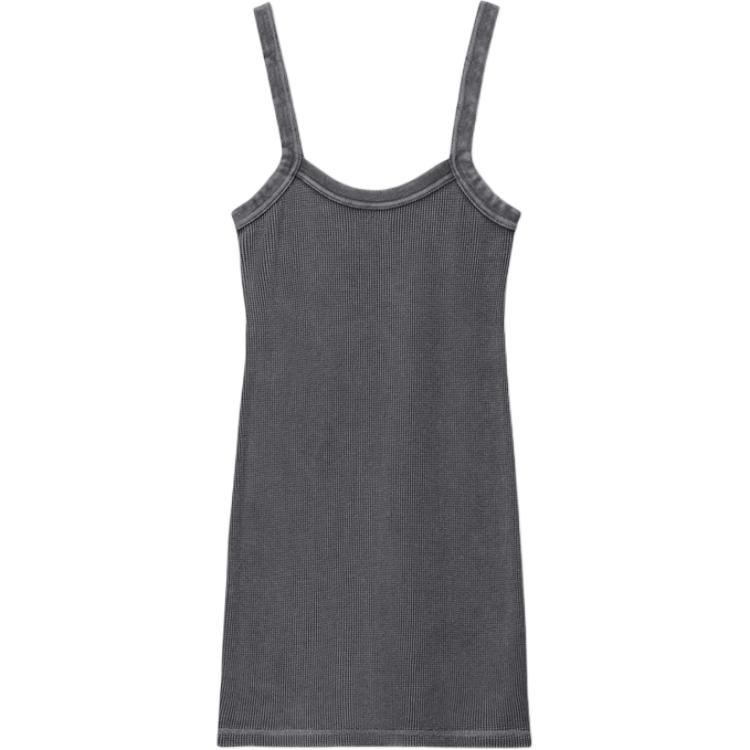 Рибленое платье с квадратным вырезом Alexander Wang, зеленый
Рибленое платье с квадратным вырезом Alexander Wang, зеленый