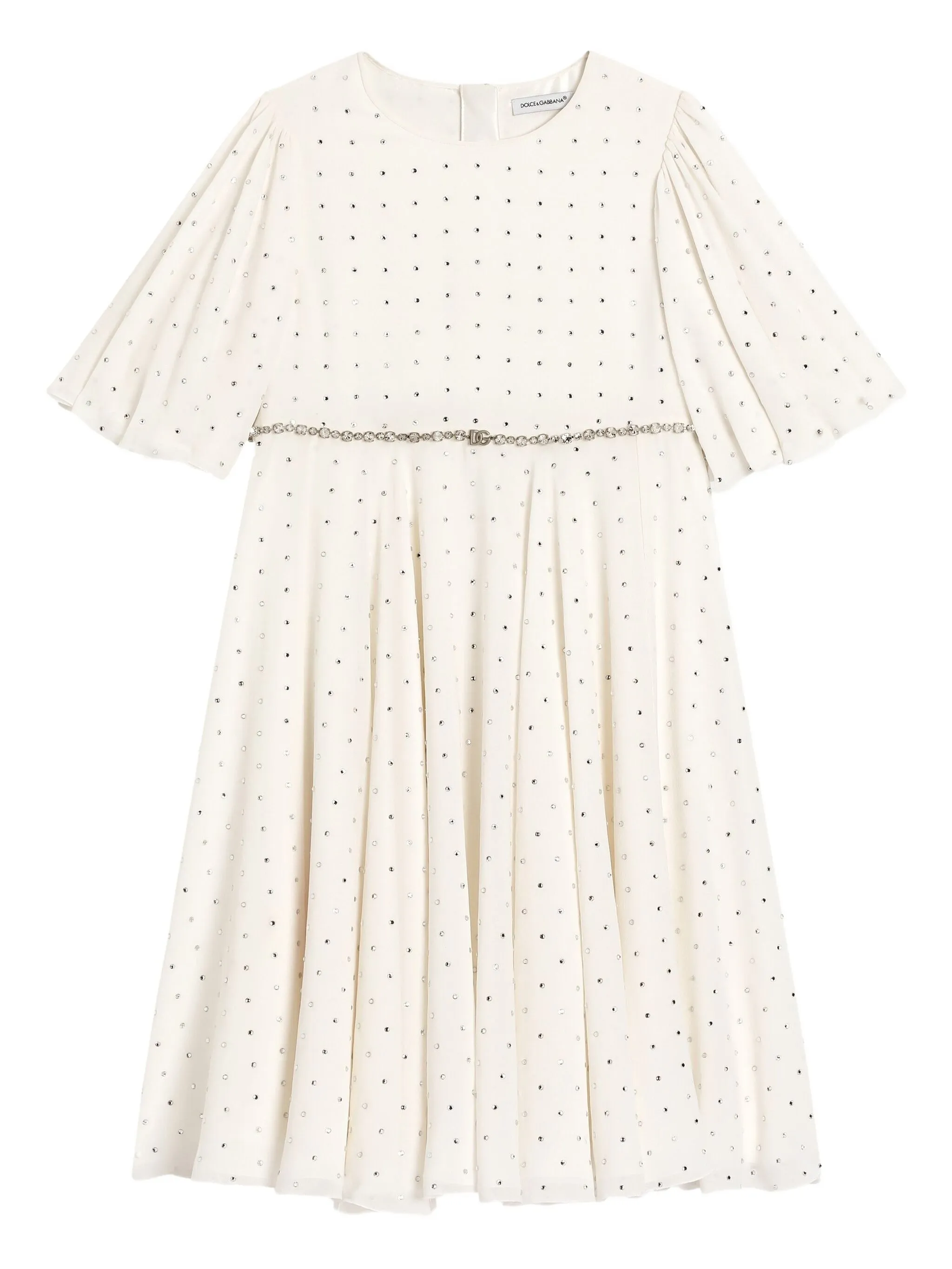 Декорированное платье Dolce & Gabbana Kids, белый
Декорированное платье Dolce & Gabbana Kids, белый