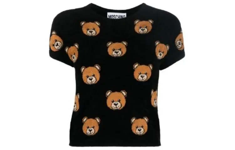 Moschino Женская черная футболка с круглым вырезом, умеренно прямой крой, Черный, Moschino Женская черная футболка с круглым вырезом, умеренно прямой крой
Moschino Женская черная футболка с круглым вырезом, умеренно прямой крой, Черный, Moschino Женская черная футболка с круглым вырезом, умеренно прямой крой