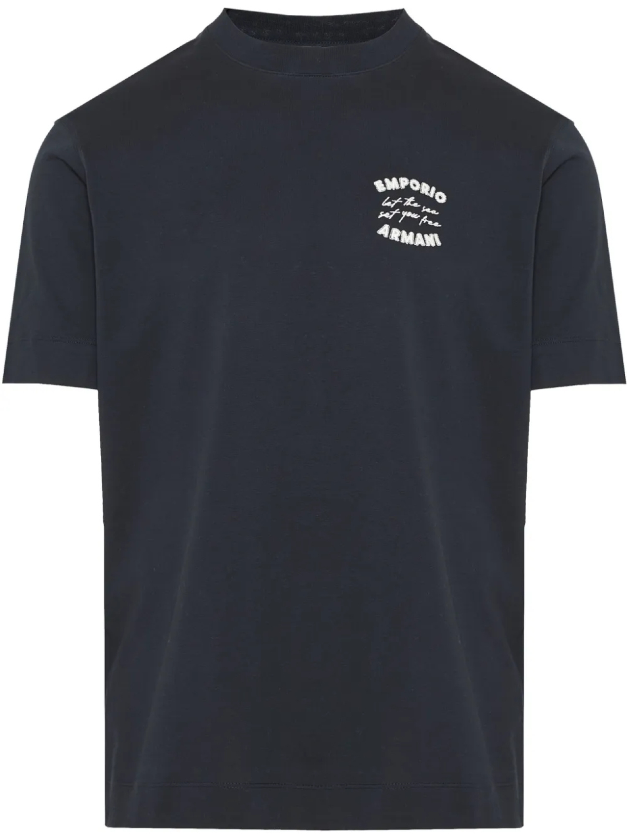 Футболка с вышитым логотипом Emporio Armani, синий
Футболка с вышитым логотипом Emporio Armani, синий