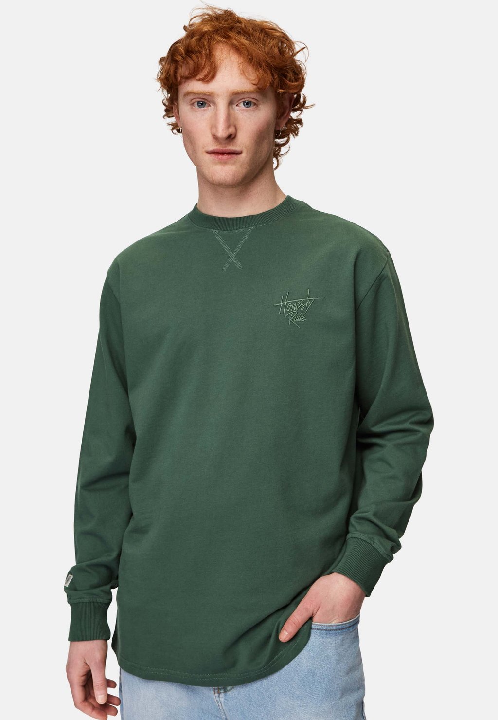 Толстовка LONG SLEEVE FRENCH TERRY SIGNATURE Honesty Rules, темно-зеленый 
Толстовка LONG SLEEVE FRENCH TERRY SIGNATURE Honesty Rules, темно-зеленый