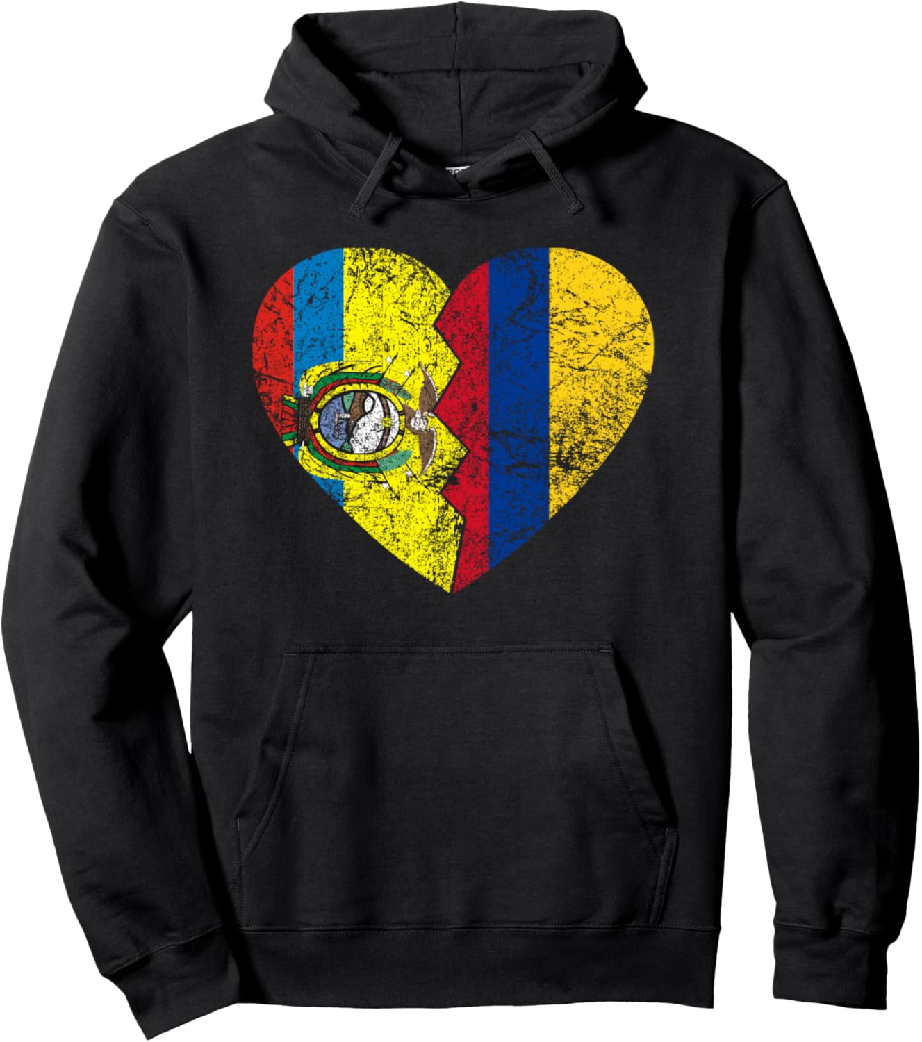 Сердце с флагами Колумбии и Эквадора, Худи с изображением эквадорских и колумбийских корней Colombia Ecuador Flags Pride Vintage Apparel, черный
Сердце с флагами Колумбии и Эквадора, Худи с изображением эквадорских и колумбийских корней Colombia Ecuador Flags Pride Vintage Apparel, черный