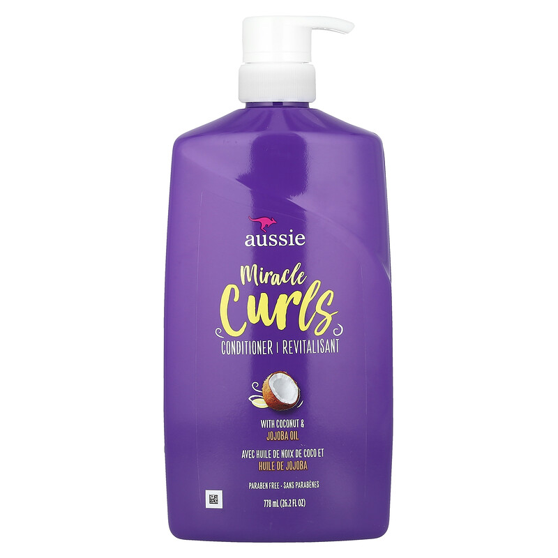 Aussie, Miracle Curls, кондиционер с кокосом и маслом жожоба, 778 мл (26,2 жидк. Унции)
Aussie, Miracle Curls, кондиционер с кокосом и маслом жожоба, 778 мл (26,2 жидк. Унции)