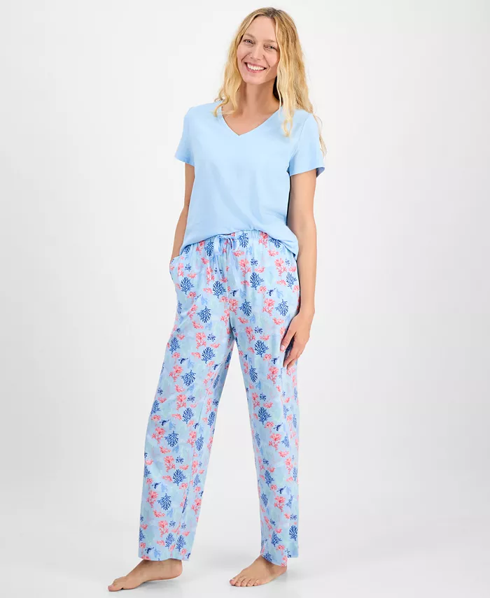 Женские трикотажные пижамные штаны Charter Club, синий
Женские трикотажные пижамные штаны Charter Club, синий
