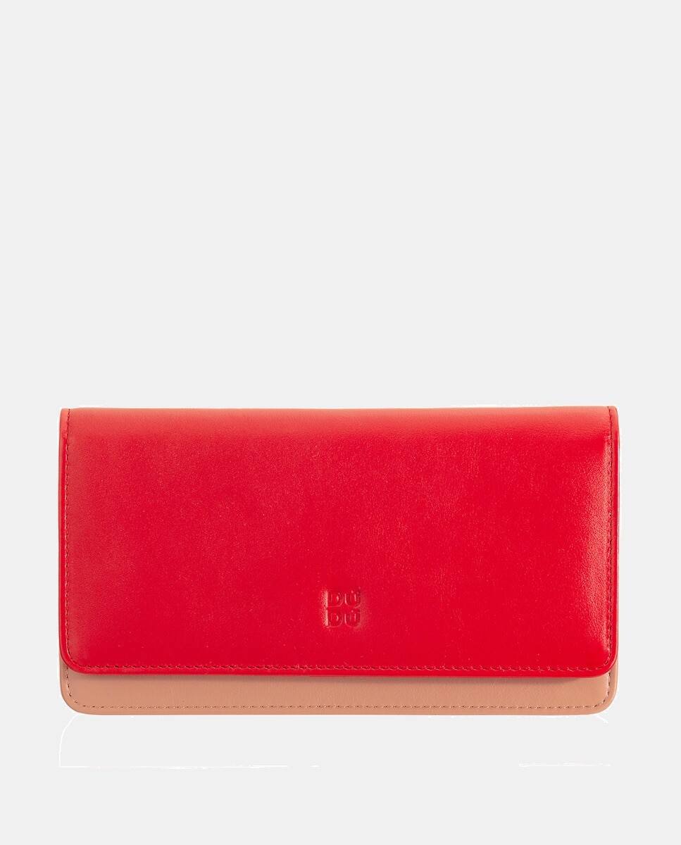 Большой кошелек из телячьей кожи наппа красного цвета с клапаном и пуговицей Dudu, красный
Большой кошелек из телячьей кожи наппа красного цвета с клапаном и пуговицей Dudu, красный