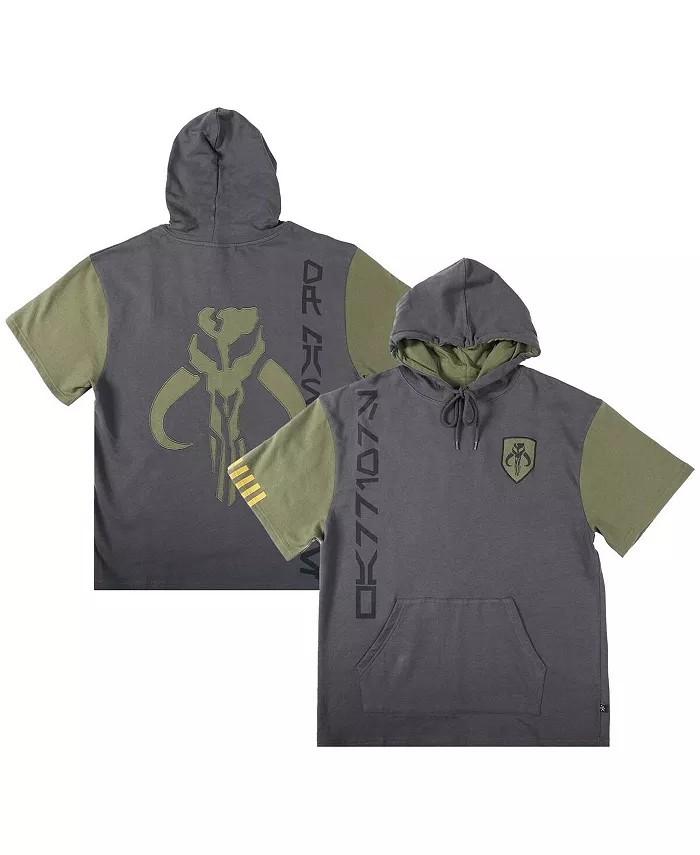 Мужская и женская серая толстовка с капюшоном и короткими рукавами Star Wars Warriors of Mandalore Heroes & Villains
Мужская и женская серая толстовка с капюшоном и короткими рукавами Star Wars Warriors of Mandalore Heroes & Villains