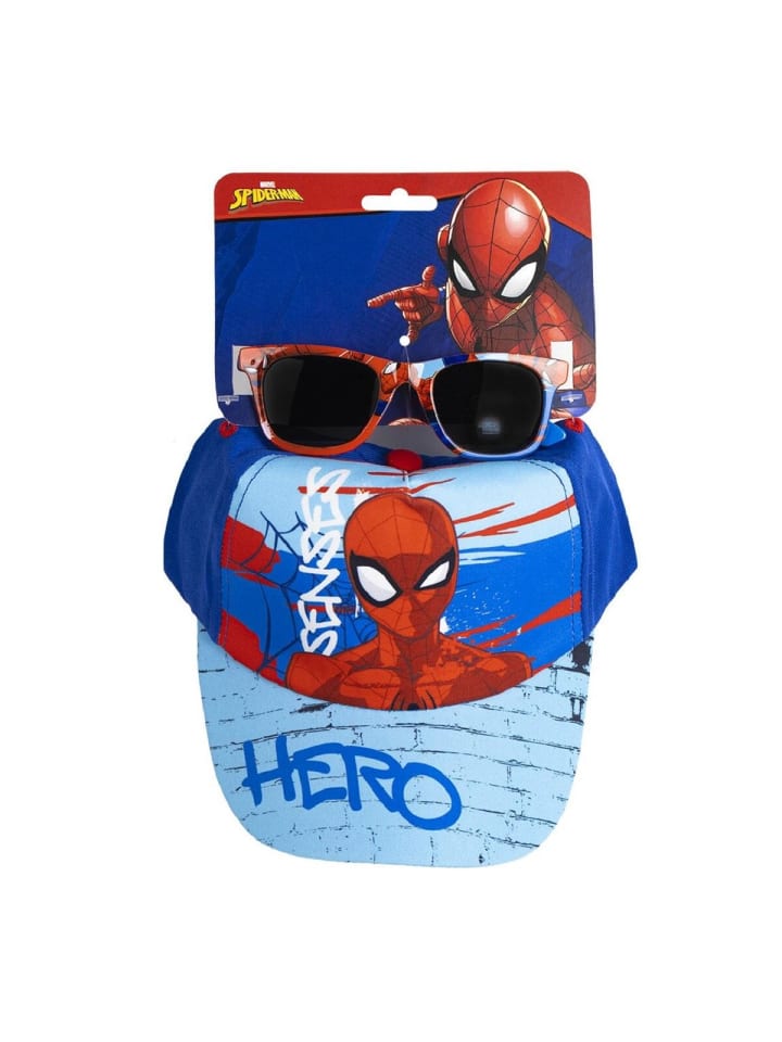 Spiderman Летние аксессуары Человека-паука - кепка и солнцезащитные очки для детей, синие
Spiderman Летние аксессуары Человека-паука - кепка и солнцезащитные очки для детей, синие