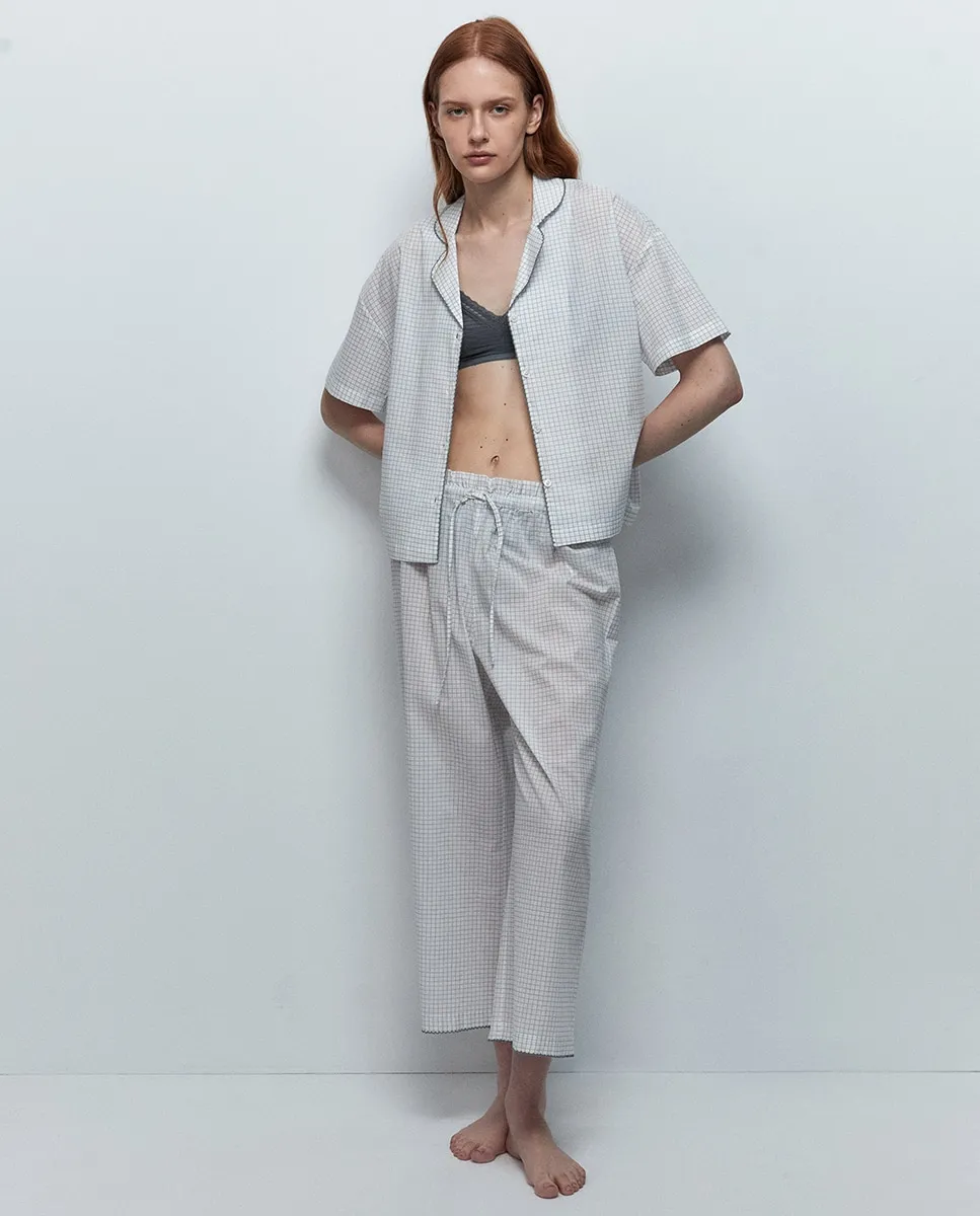 Пижама в клетку Sfera, светло-серый
Пижама в клетку Sfera, светло-серый