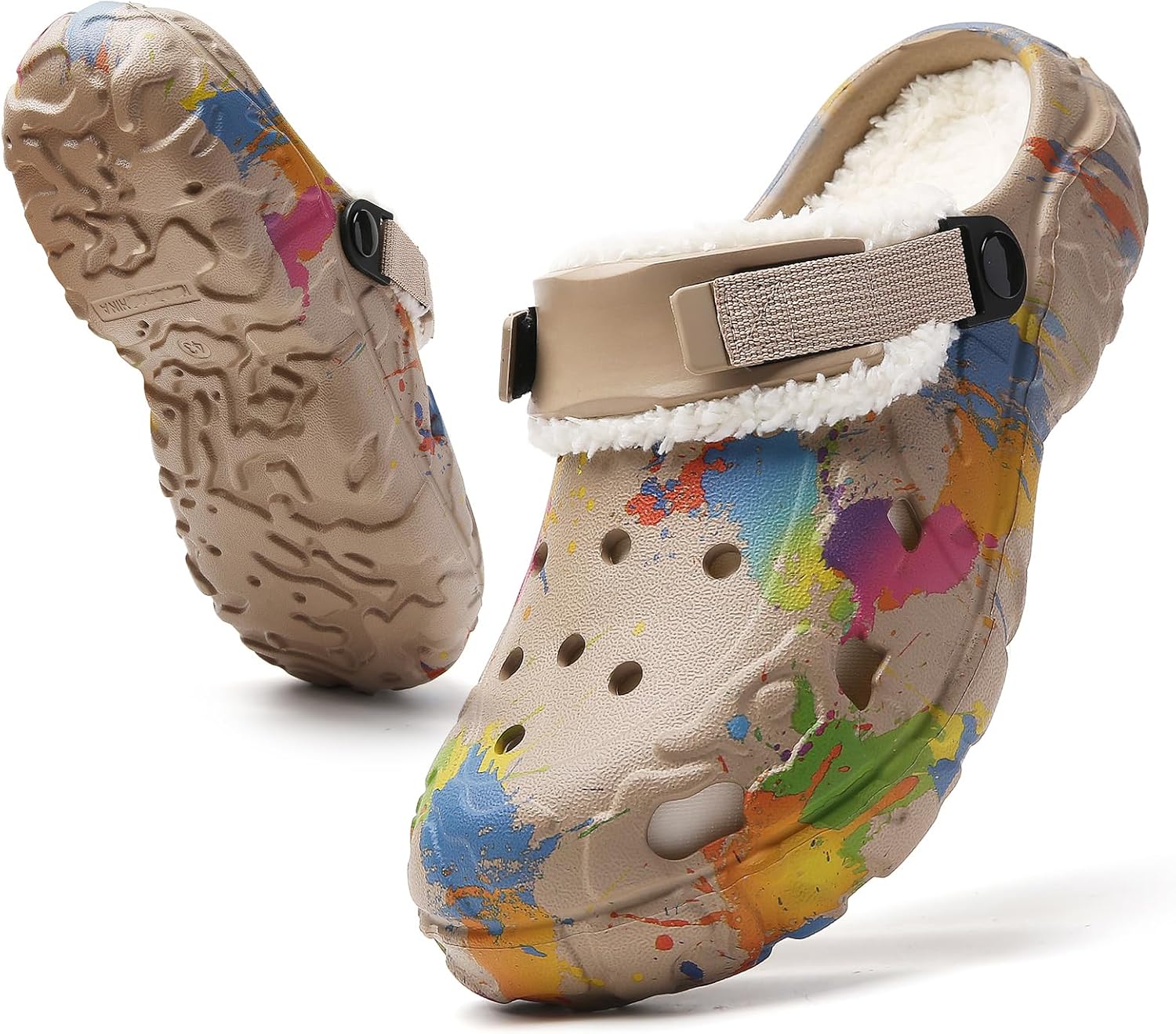 Мужские сабо CERYTHRINA с меховой подкладкой, зимние садовые туфли для дома и улицы, тапочки с легким надеванием, теплые домашние флисовые сланцы, съемные, моющиеся, водонепроницаемые и дышащие, хаки
Мужские сабо CERYTHRINA с меховой подкладкой, зимние садовые туфли для дома и улицы, тапочки с легким надеванием, теплые домашние флисовые сланцы, съемные, моющиеся, водонепроницаемые и дышащие, хаки