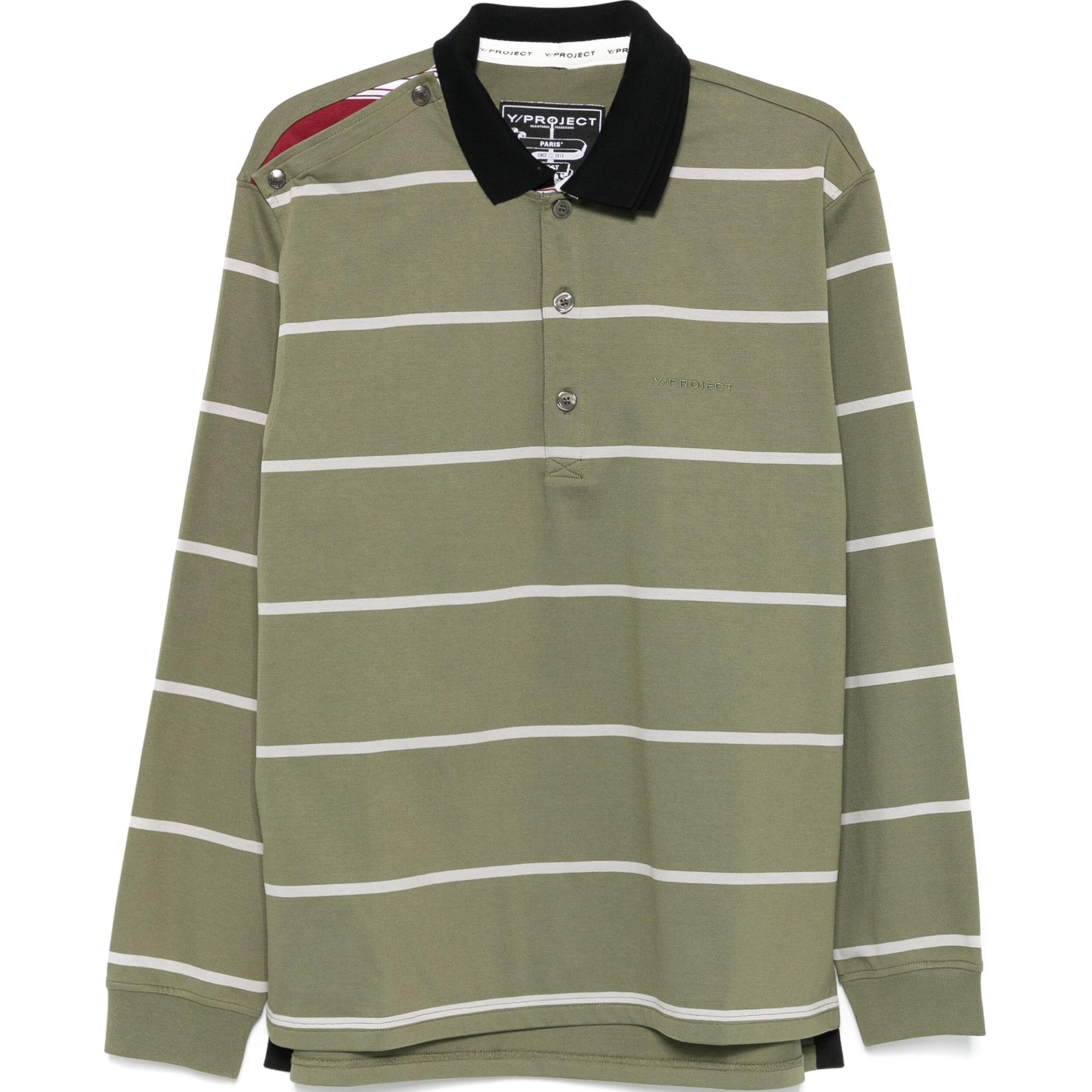 Рубашка-поло с двойным воротником Y/Project, хаки
Рубашка-поло с двойным воротником Y/Project, хаки